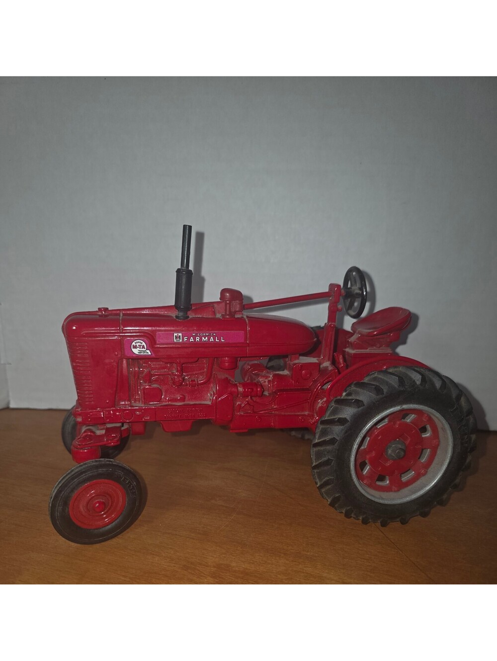 Vintage metal tractor toy